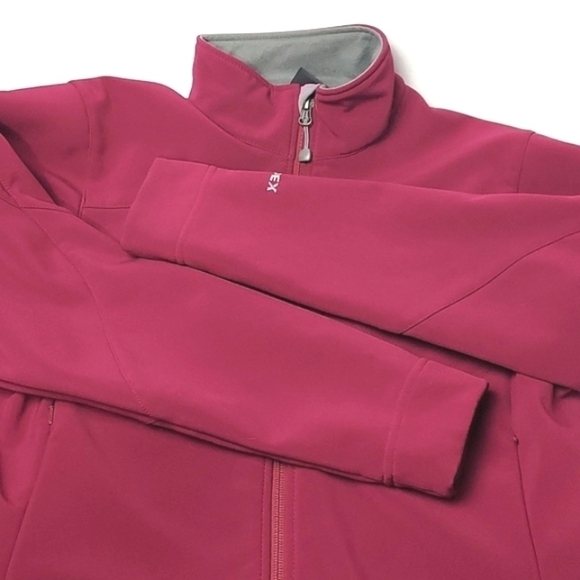 The North Face Windwall Apex Jacket Women's Softshell Fleece Lined Berry Medium - Picture 2 of 14